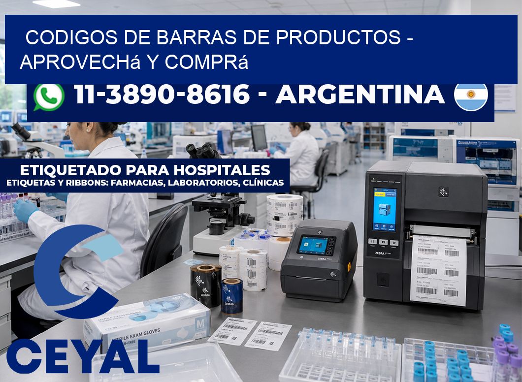codigos de barras de productos - Aprovechá y comprá