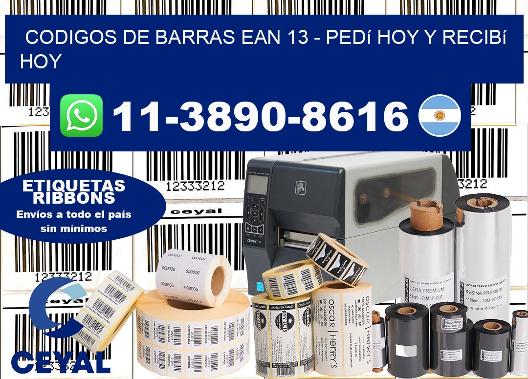 codigos de barras ean 13 - Pedí hoy y recibí hoy