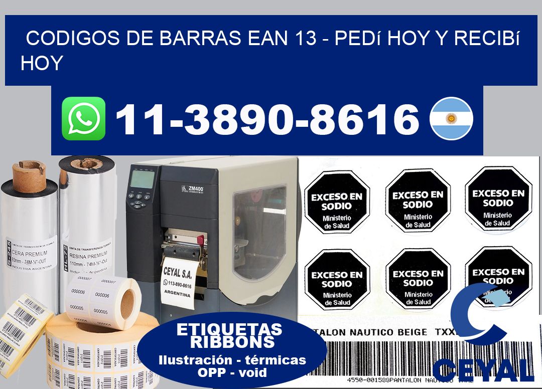codigos de barras ean 13 - Pedí hoy y recibí hoy