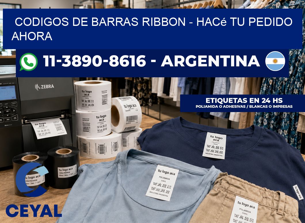codigos de barras ribbon – Hacé tu pedido ahora