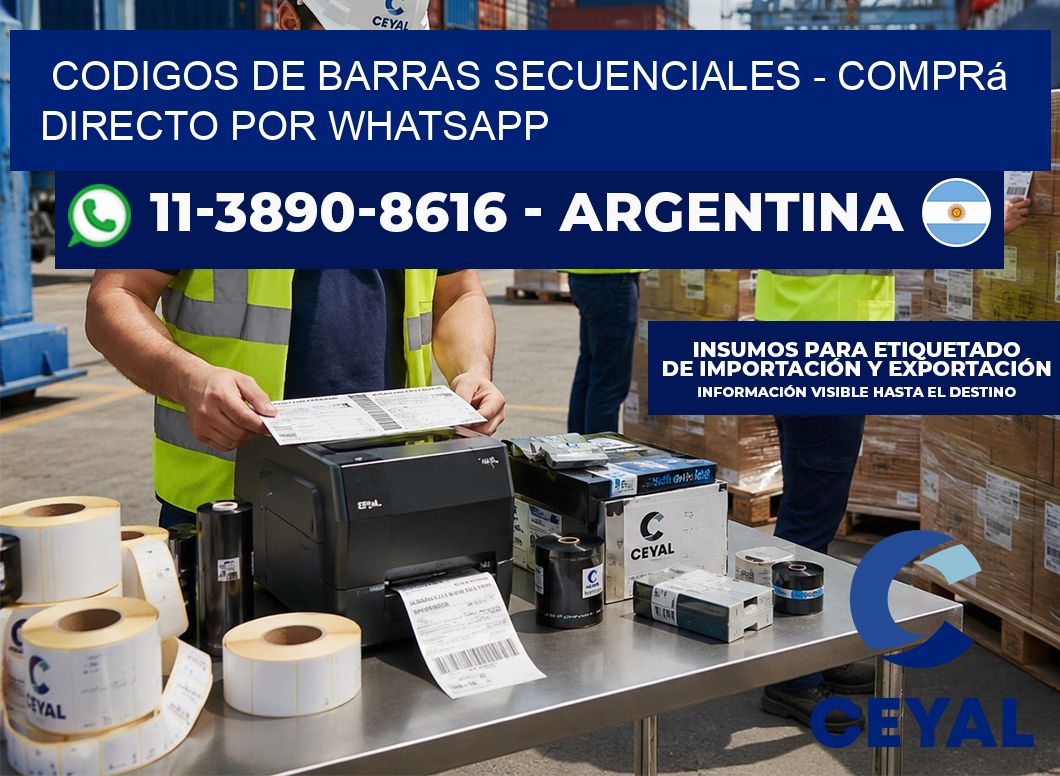 codigos de barras secuenciales – Comprá directo por WhatsApp