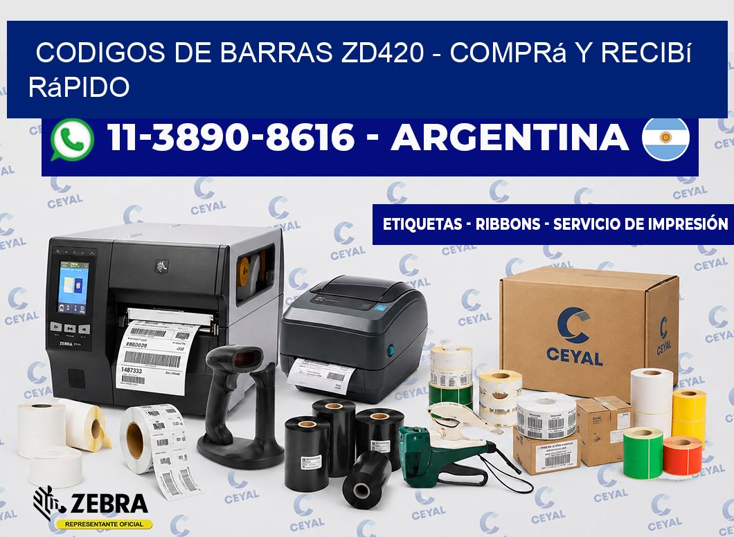 codigos de barras zd420 - Comprá y recibí rápido
