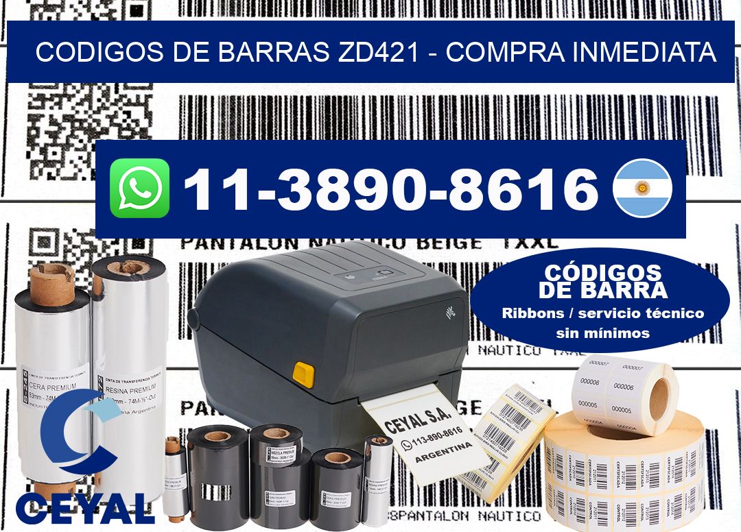 codigos de barras zd421 - Compra inmediata