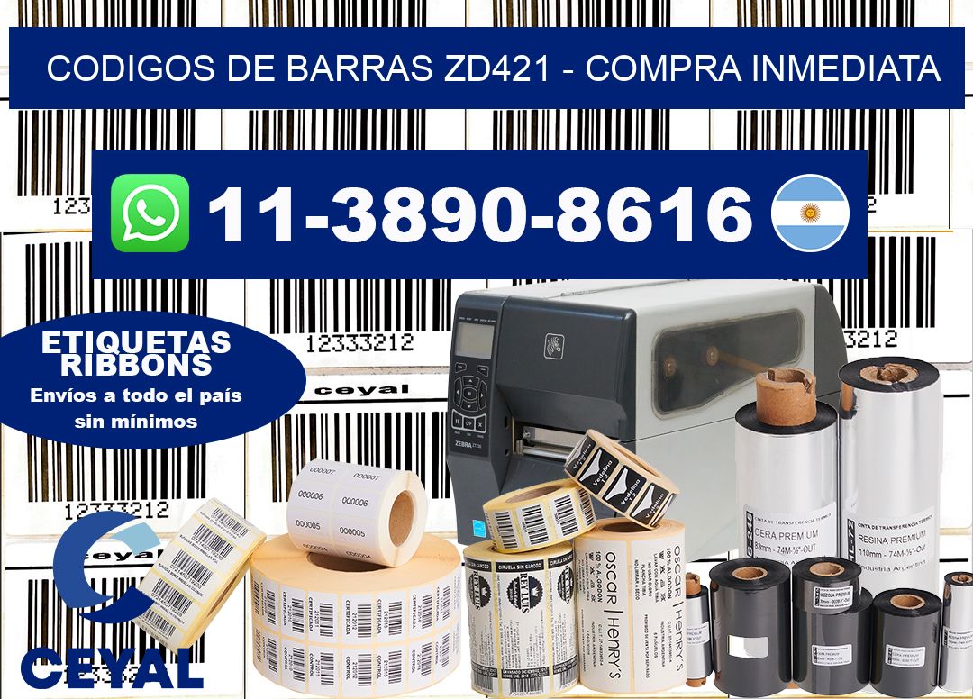 codigos de barras zd421 - Compra inmediata