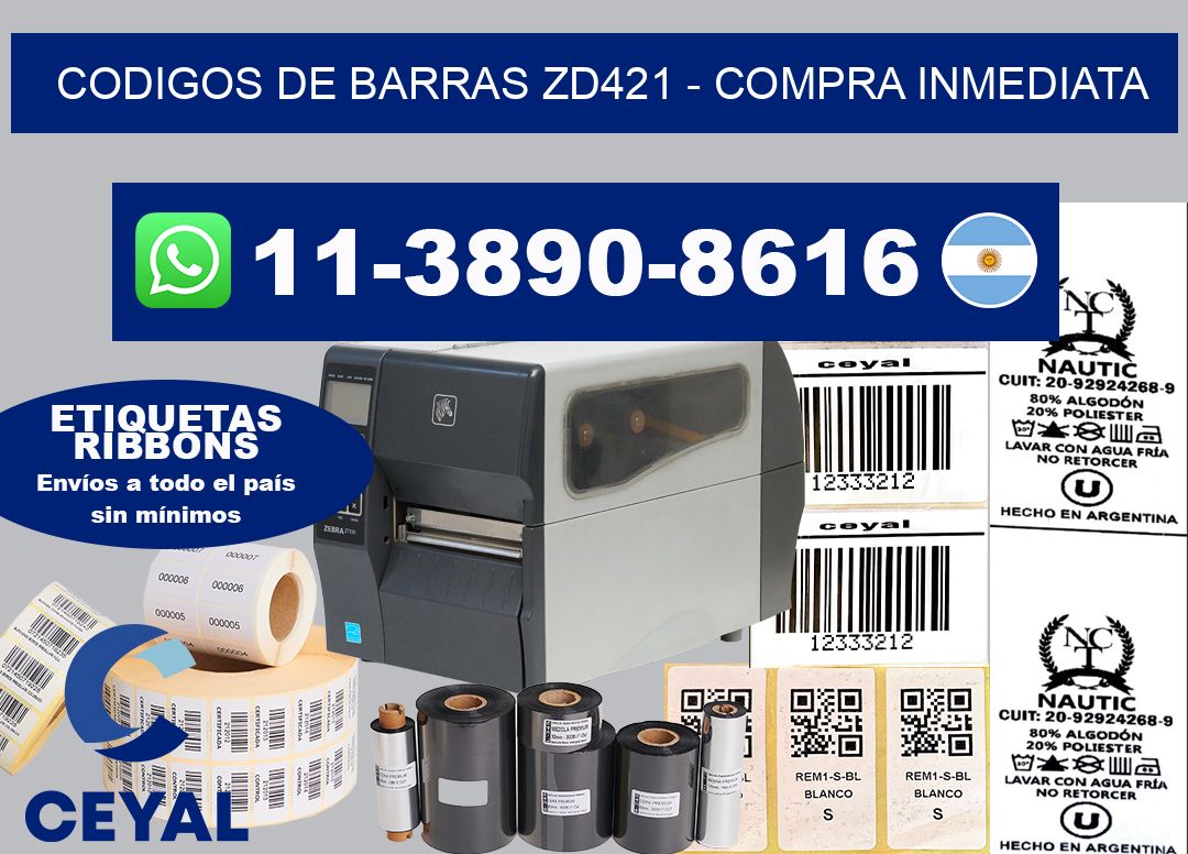 codigos de barras zd421 – Compra inmediata