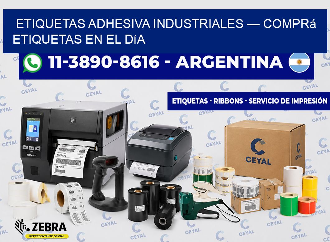 etiquetas adhesiva industriales — Comprá etiquetas en el día