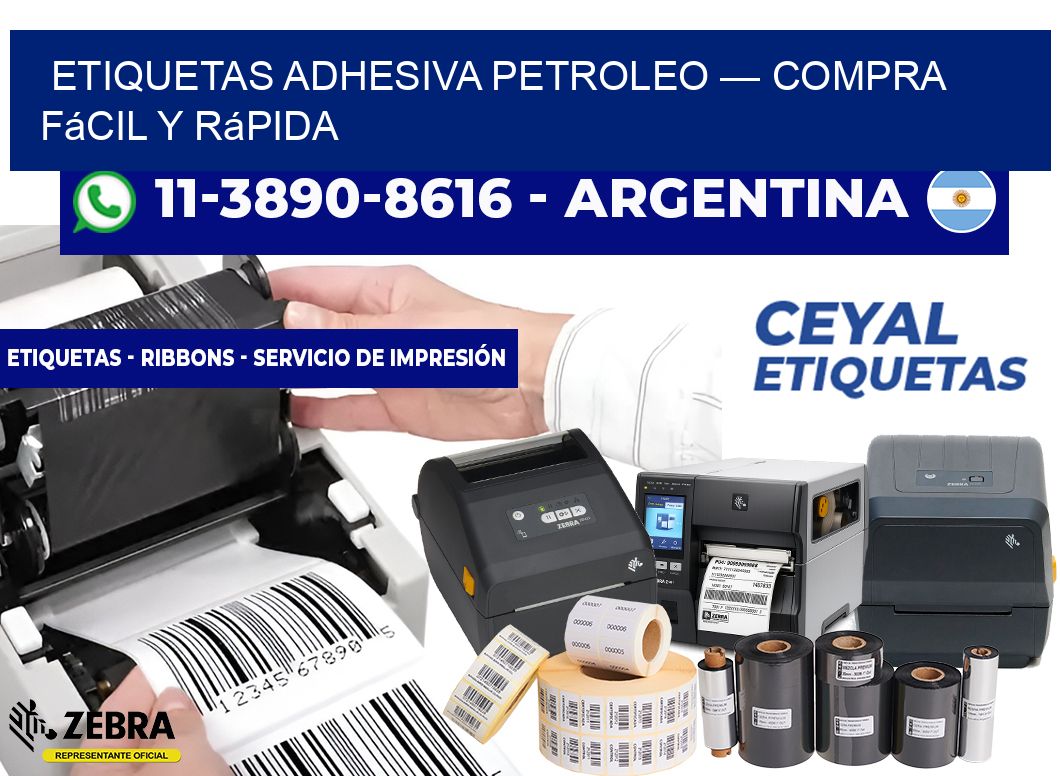 etiquetas adhesiva petroleo — Compra fácil y rápida
