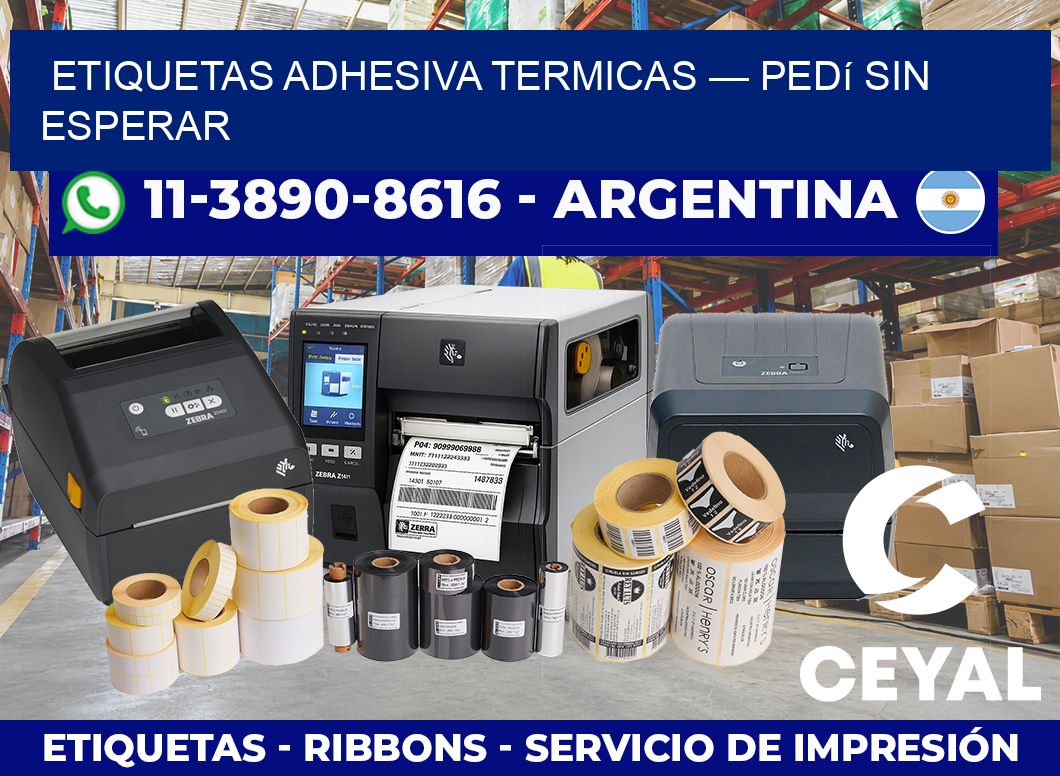 etiquetas adhesiva termicas — Pedí sin esperar