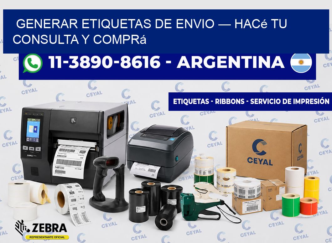 generar etiquetas de envio — Hacé tu consulta y comprá