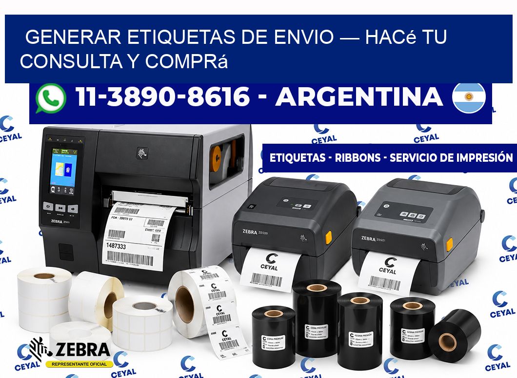 generar etiquetas de envio — Hacé tu consulta y comprá