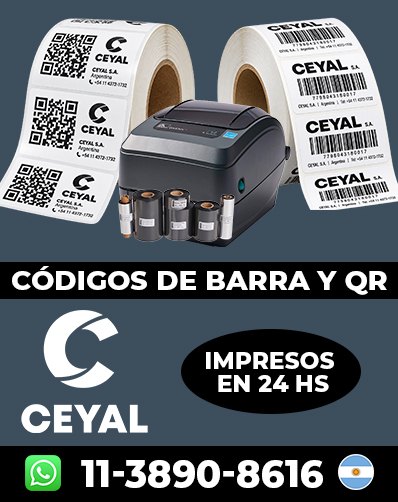 Codigos ean13 Impresos – Comprá sin cantidad mínima