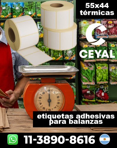 ETIQUETAS BALANZA PARA PRODUCTOS – Comprá y recibí hoy
