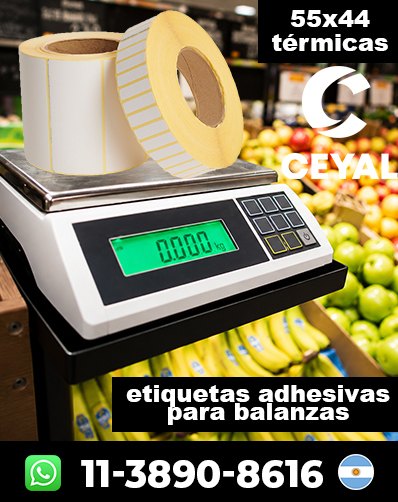 ETIQUETAS ROLLO BALANZA - Comprá etiquetas hoy